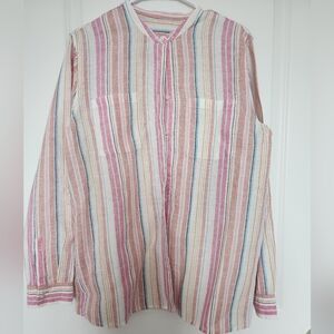 Linen Longsleeve Button-down Shirt